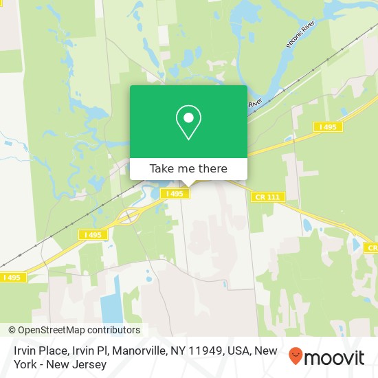 Irvin Place, Irvin Pl, Manorville, NY 11949, USA map