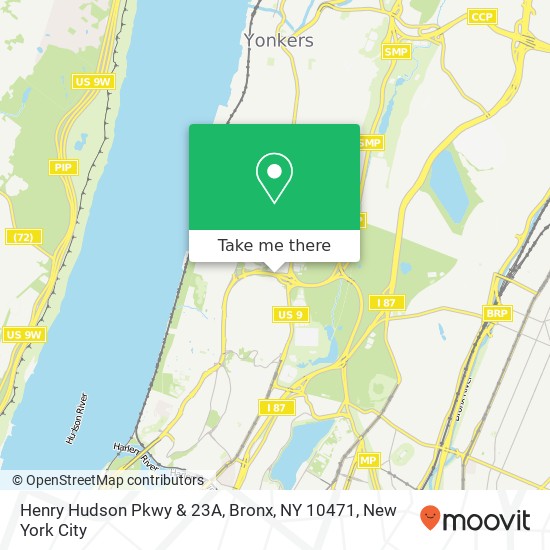 Mapa de Henry Hudson Pkwy & 23A, Bronx, NY 10471