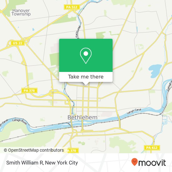 Mapa de Smith William R, 35 E Elizabeth Ave