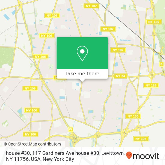 house #30, 117 Gardiners Ave house #30, Levittown, NY 11756, USA map