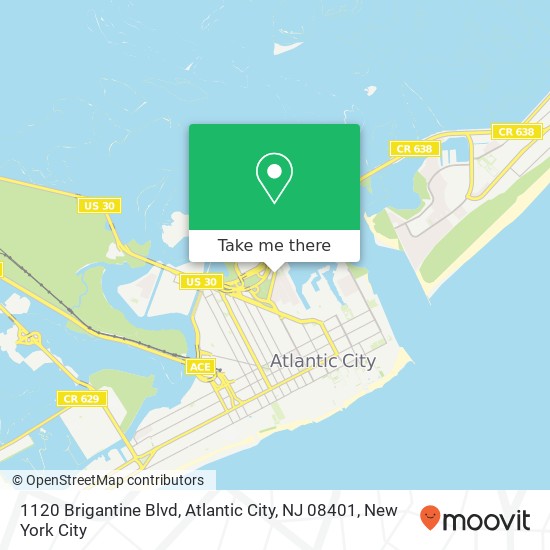 1120 Brigantine Blvd, Atlantic City, NJ 08401 map