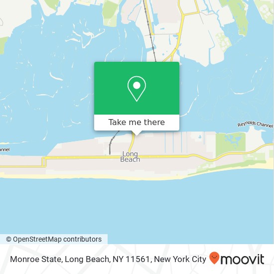 Mapa de Monroe State, Long Beach, NY 11561