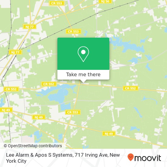 Lee Alarm & Apos S Systems, 717 Irving Ave map