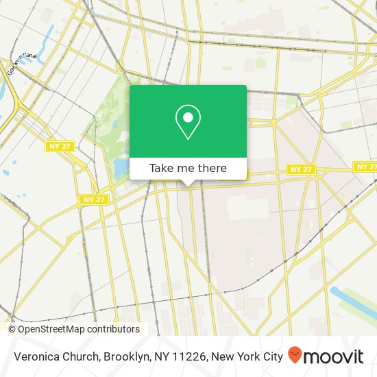 Mapa de Veronica Church, Brooklyn, NY 11226