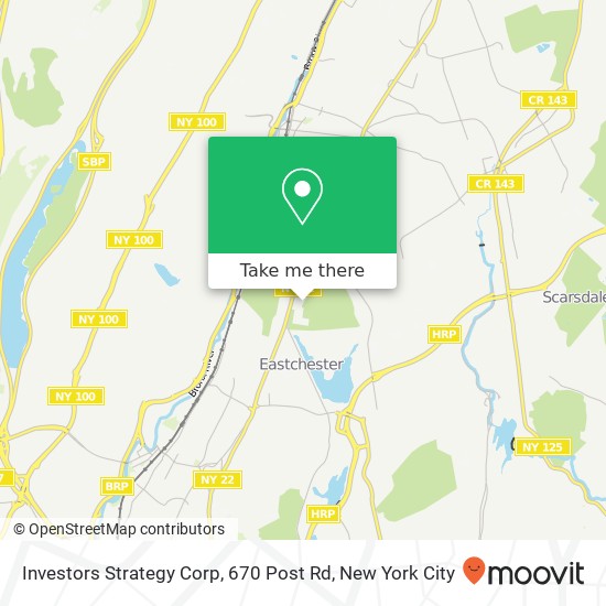 Investors Strategy Corp, 670 Post Rd map