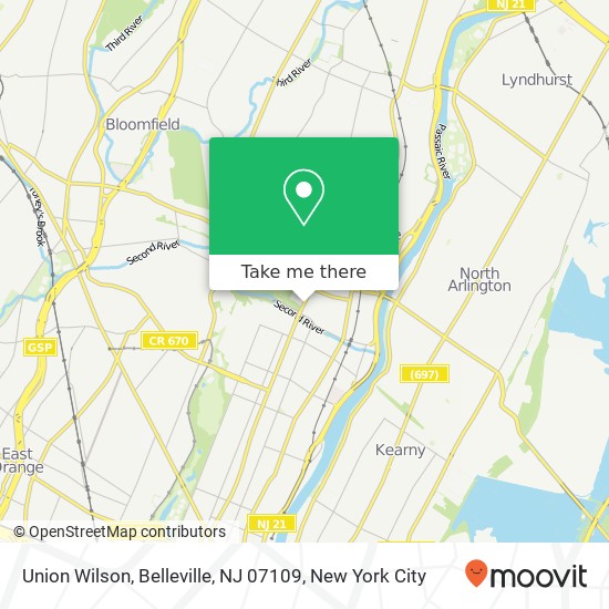 Union Wilson, Belleville, NJ 07109 map