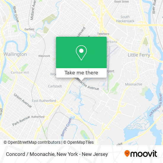 Concord / Moonachie map