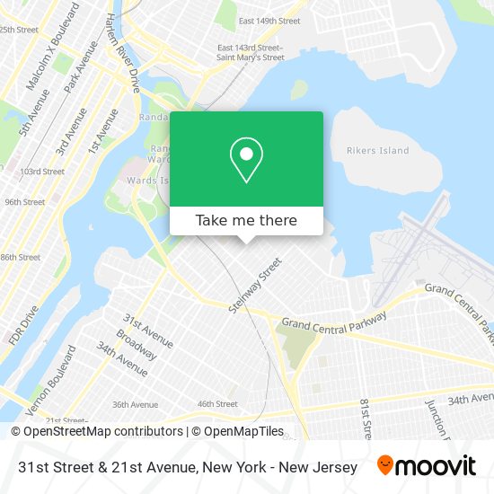 31st Street & 21st Avenue map