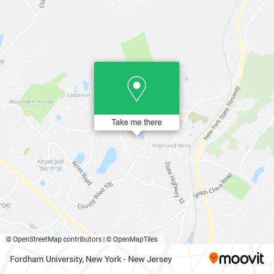 Fordham University map