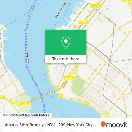 Mapa de 4th Ave 86th, Brooklyn, NY 11209