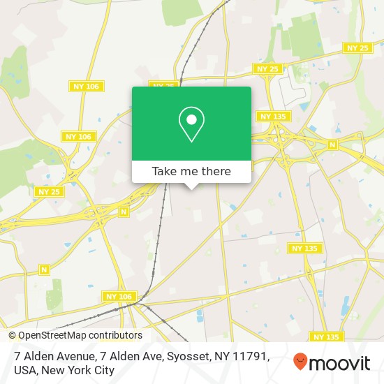 Mapa de 7 Alden Avenue, 7 Alden Ave, Syosset, NY 11791, USA