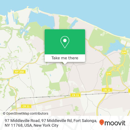 97 Middleville Road, 97 Middleville Rd, Fort Salonga, NY 11768, USA map