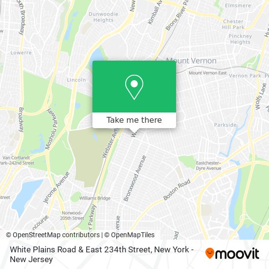 White Plains Road & East 234th Street map