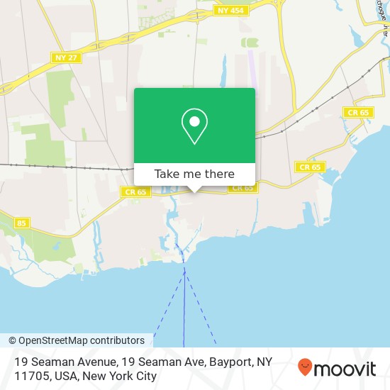 19 Seaman Avenue, 19 Seaman Ave, Bayport, NY 11705, USA map