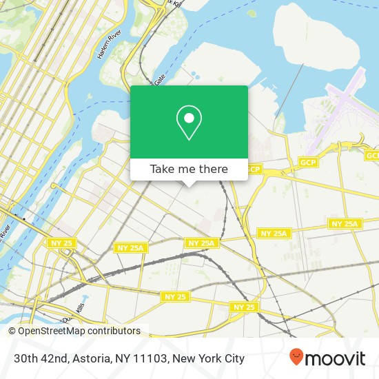 Mapa de 30th 42nd, Astoria, NY 11103