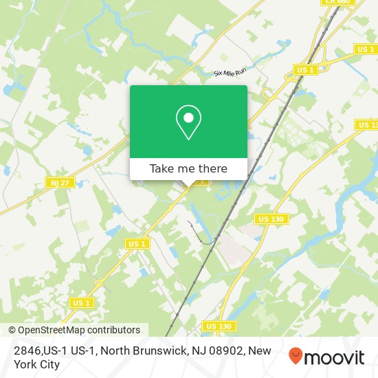 Mapa de 2846,US-1 US-1, North Brunswick, NJ 08902