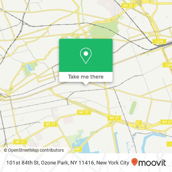 Mapa de 101st 84th St, Ozone Park, NY 11416