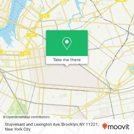 Stuyvesant and Lexington Ave, Brooklyn, NY 11221 map