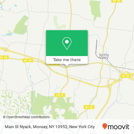 Main St Nyack, Monsey, NY 10952 map