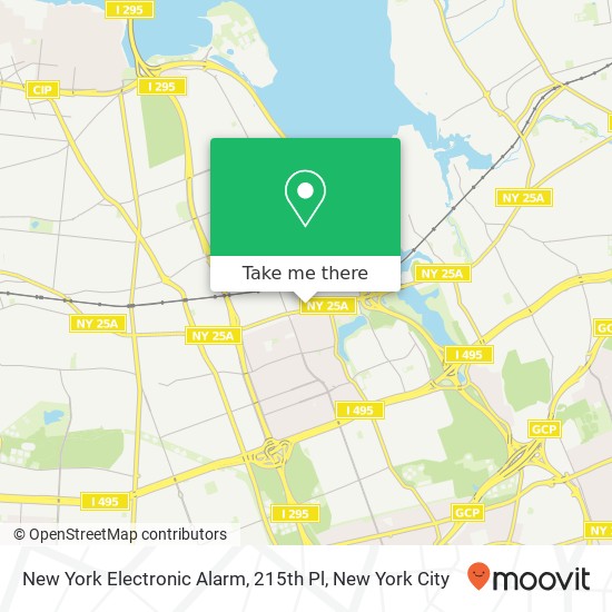 Mapa de New York Electronic Alarm, 215th Pl
