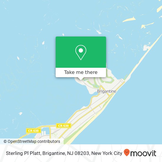 Mapa de Sterling Pl Platt, Brigantine, NJ 08203