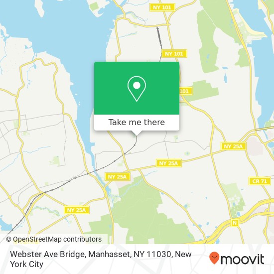 Mapa de Webster Ave Bridge, Manhasset, NY 11030