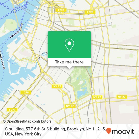 Mapa de S  building, 577 6th St S  building, Brooklyn, NY 11215, USA