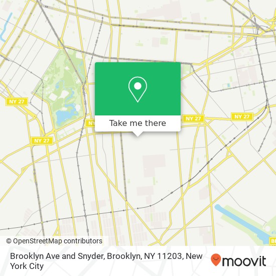 Mapa de Brooklyn Ave and Snyder, Brooklyn, NY 11203