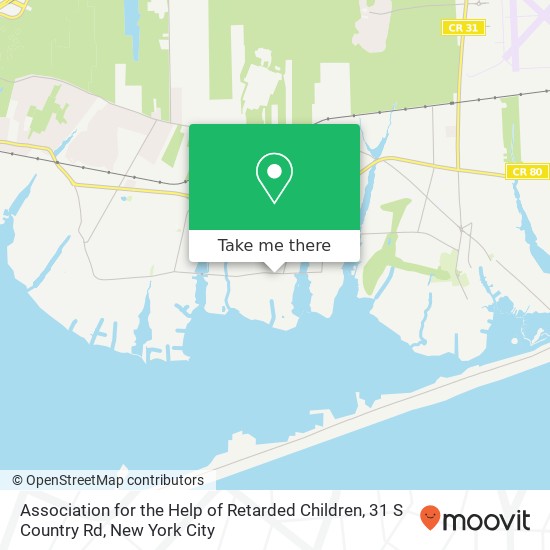 Mapa de Association for the Help of Retarded Children, 31 S Country Rd