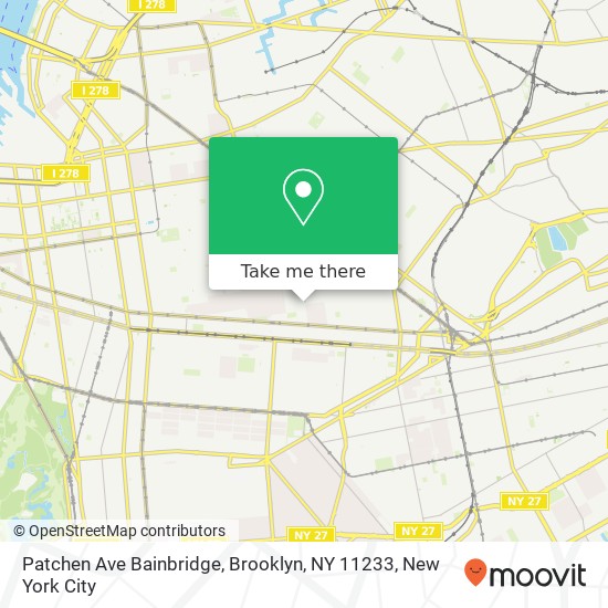 Patchen Ave Bainbridge, Brooklyn, NY 11233 map