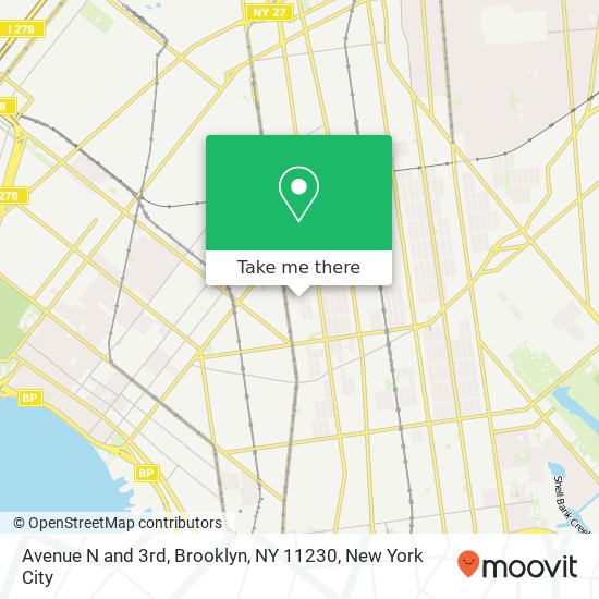 Mapa de Avenue N and 3rd, Brooklyn, NY 11230