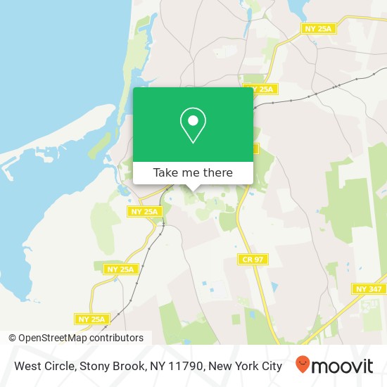 Mapa de West Circle, Stony Brook, NY 11790