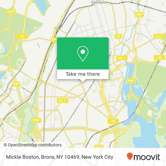 Mickle Boston, Bronx, NY 10469 map