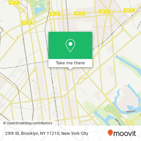 Mapa de 29th St, Brooklyn, NY 11210