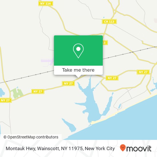 Mapa de Montauk Hwy, Wainscott, NY 11975