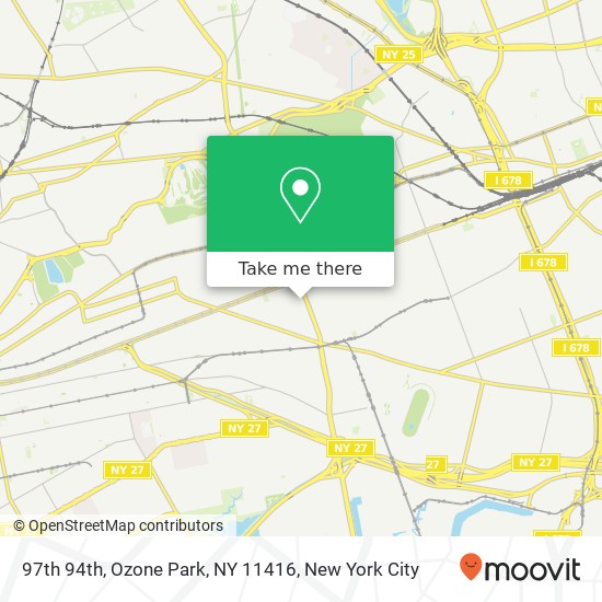 Mapa de 97th 94th, Ozone Park, NY 11416