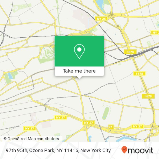 Mapa de 97th 95th, Ozone Park, NY 11416