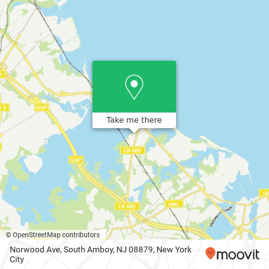 Norwood Ave, South Amboy, NJ 08879 map