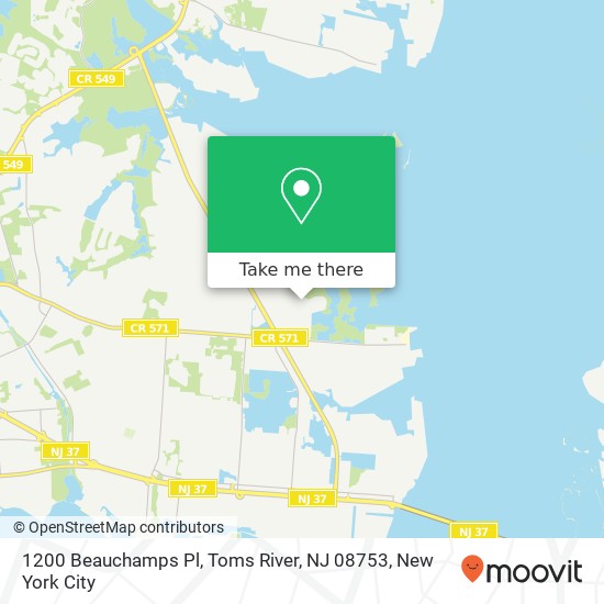 1200 Beauchamps Pl, Toms River, NJ 08753 map