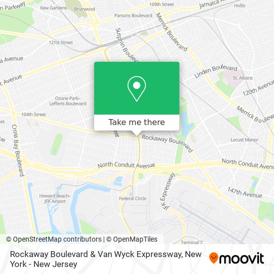 Mapa de Rockaway Boulevard & Van Wyck Expressway