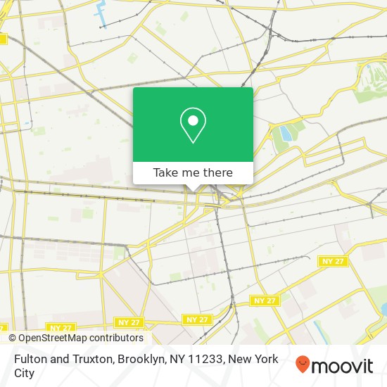 Mapa de Fulton and Truxton, Brooklyn, NY 11233