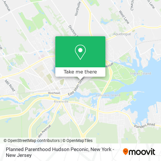 Mapa de Planned Parenthood Hudson Peconic