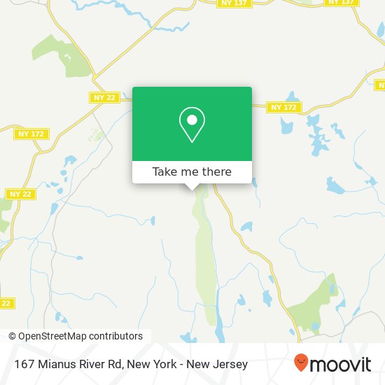 Mapa de 167 Mianus River Rd, Bedford, NY 10506