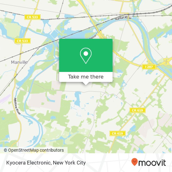Mapa de Kyocera Electronic, 2301 Cottontail Ln