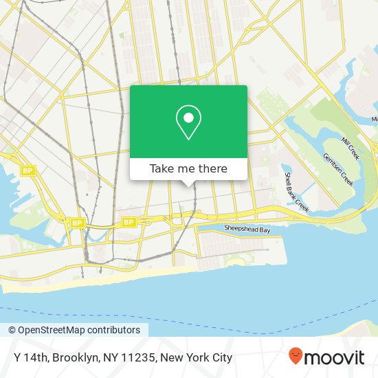 Y 14th, Brooklyn, NY 11235 map