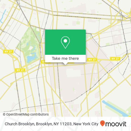 Mapa de Church Brooklyn, Brooklyn, NY 11203