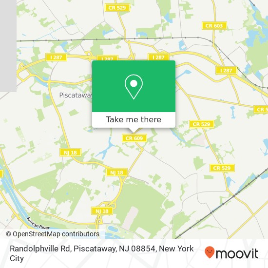 Mapa de Randolphville Rd, Piscataway, NJ 08854