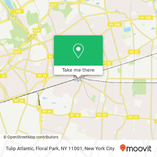 Mapa de Tulip Atlantic, Floral Park, NY 11001