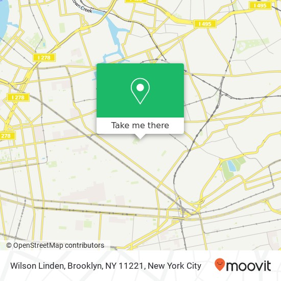 Mapa de Wilson Linden, Brooklyn, NY 11221