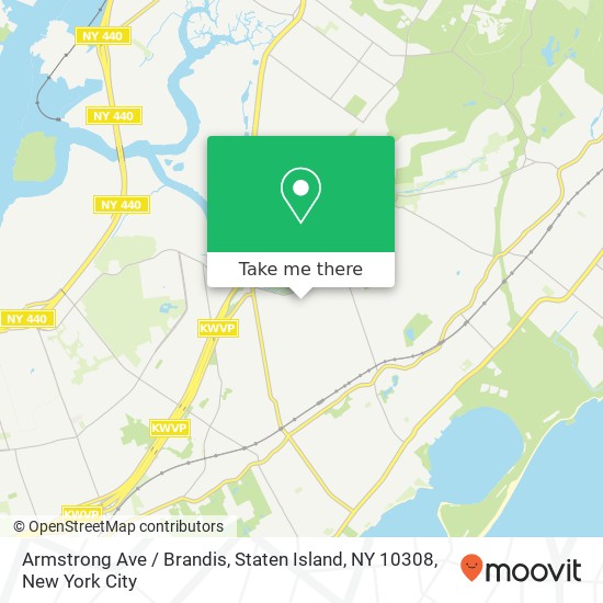 Mapa de Armstrong Ave / Brandis, Staten Island, NY 10308